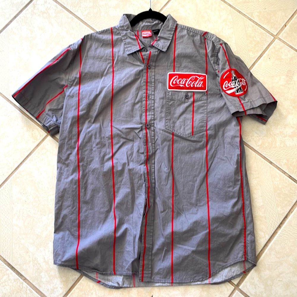 Coca-Cola Button down work shirt Size Medium Size Large